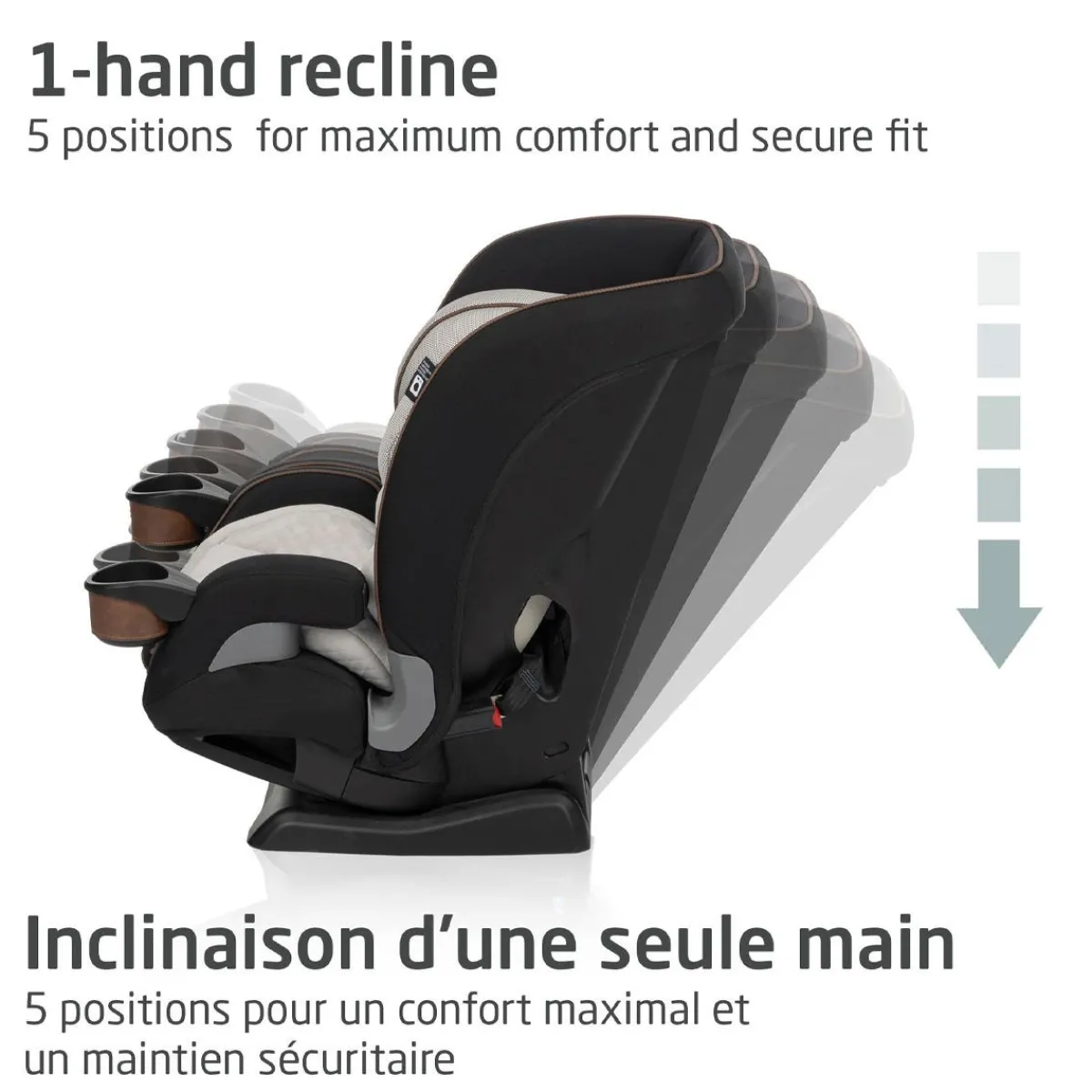 Car Seat Bases|All-In-One Car Seats-Maxi-Cosi Kani All-in-One Car Seat - Onyx Sand