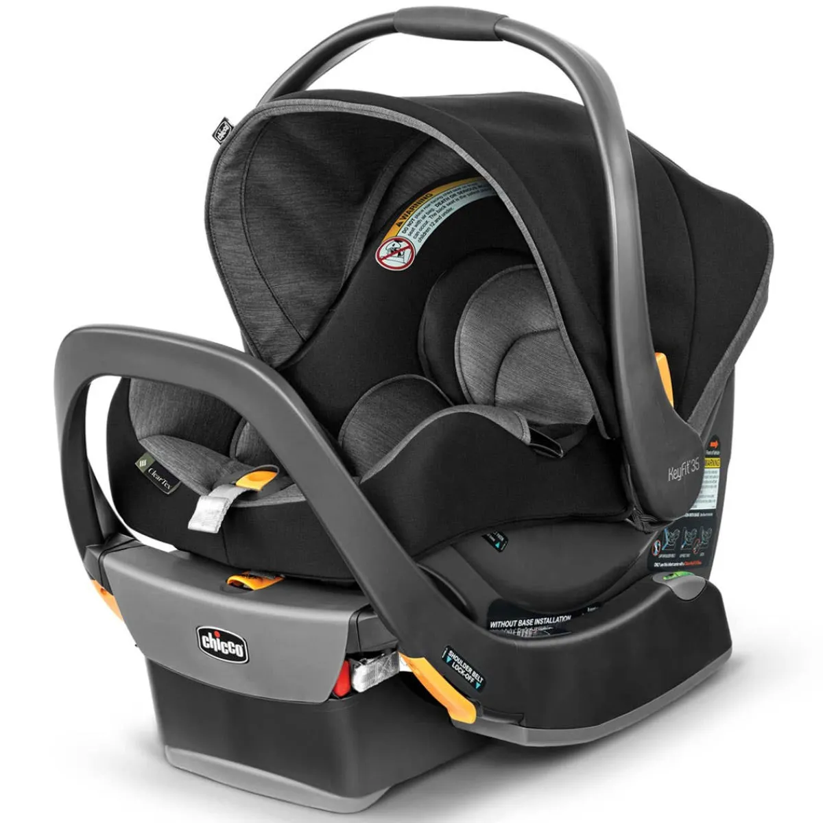 Car Seat Bases|Nfant Car Seats-Chicco KeyFit 35 ClearTex Infant Car Seat Shadow