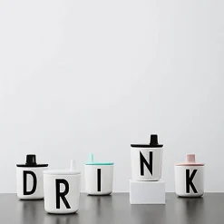 Kids Drinkware|Sippy Cups + Straw Cups-Design Letters Kids Melamine Letter Cups