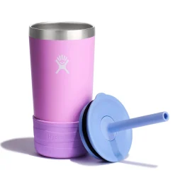Kids Water Bottles|Sippy Cups + Straw Cups-Hydro Flask Kids Tumbler with Straw & Boot (12 oz)