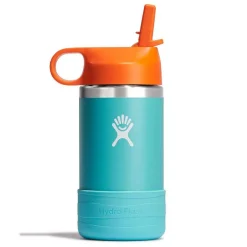 Kids Water Bottles|Sippy Cups + Straw Cups-Hydro Flask Kids Wide Mouth Straw Lid & Boot (12 oz)