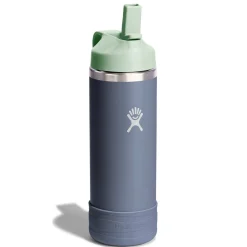 Kids Water Bottles|Sippy Cups + Straw Cups-Hydro Flask Kids Wide Mouth Straw Lid & Boot (18 oz)