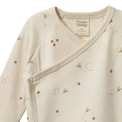 Tops + Tees-Nature Baby Kimono Jacket Bumble Bee