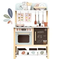 Pretend Play|Wooden Toys-Speedy Monkey Kitchen with 20 Accessories