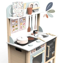 Pretend Play|Wooden Toys-Speedy Monkey Kitchen with 20 Accessories