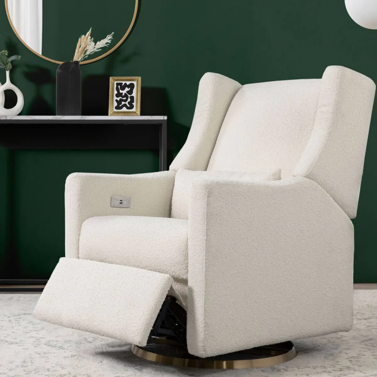Motorized Gliders|Gliders-Babyletto Kiwi Power Glider Recliner (Boucle)