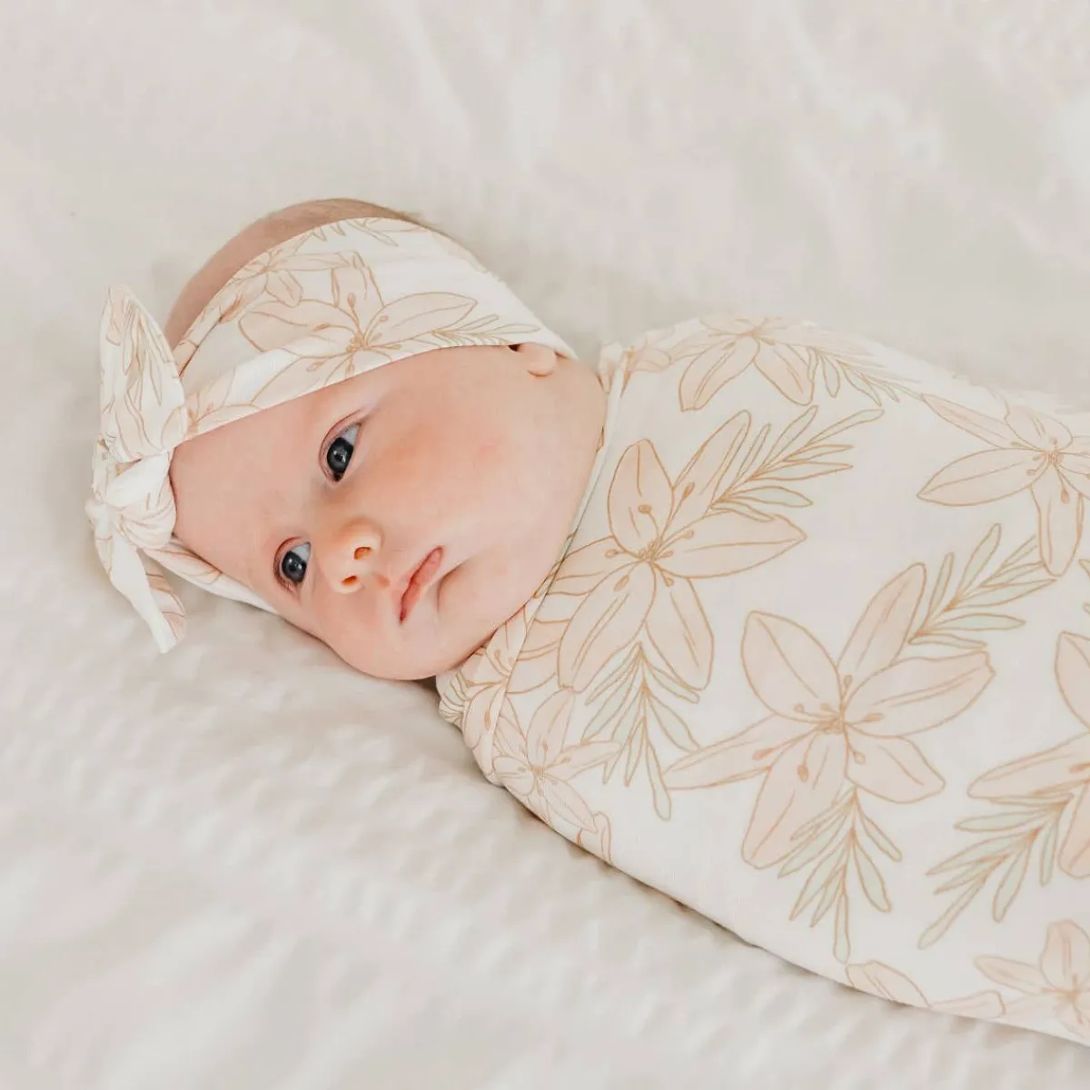 Hair Accessories-Copper Pearl Knit Headband