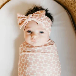Hair Accessories-Copper Pearl Knit Headband