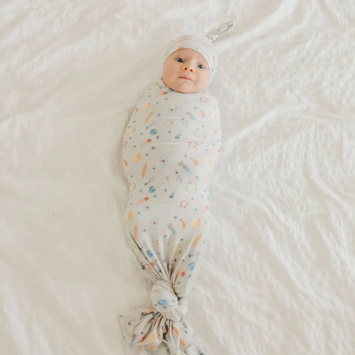 Blankets|Sleep Sacks + Wraps-Copper Pearl Knit Swaddle Blanket
