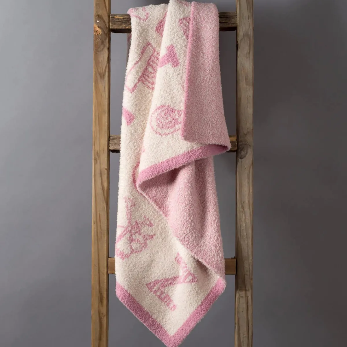 Blankets-Living Textiles Knitted Fuzzy Blanket (My First Alphabet)