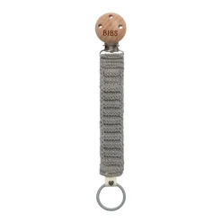 Pacifier Clips|Pacifiers + Clips-Bibs Knitted Pacifier Braid Clip