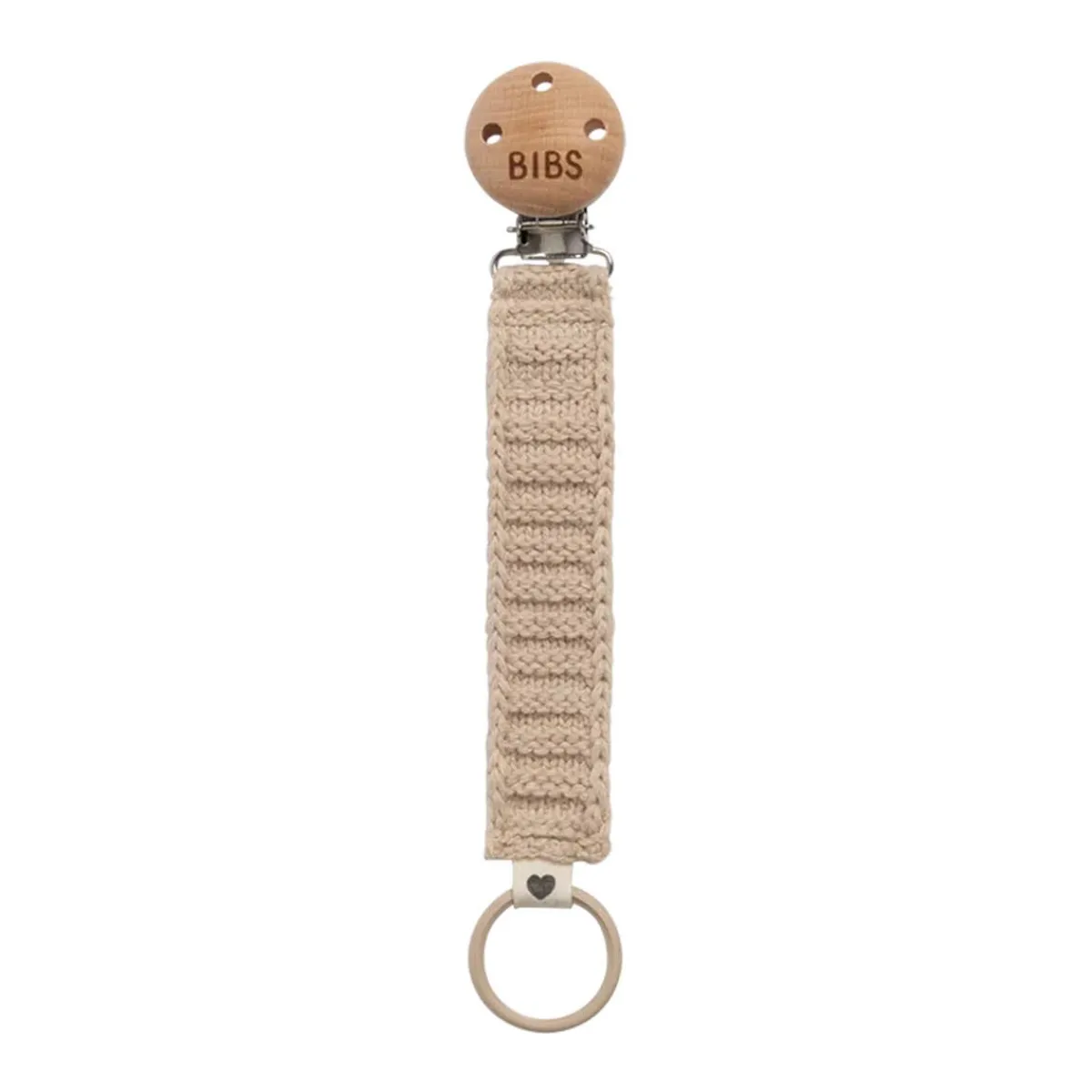 Pacifier Clips|Pacifiers + Clips-Bibs Knitted Pacifier Braid Clip