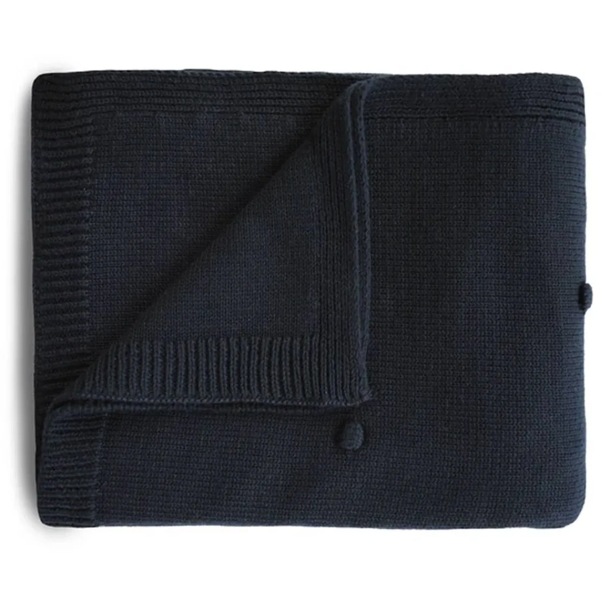 Blankets-Mushie Knitted Textured Dots Baby Blanket