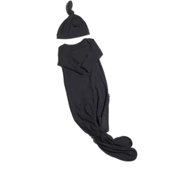 Infant Hats|Nightgowns-Simple Knotted Gown & Hat