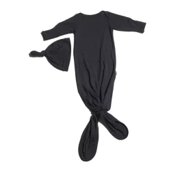 Infant Hats|Nightgowns-Simple Knotted Gown & Hat