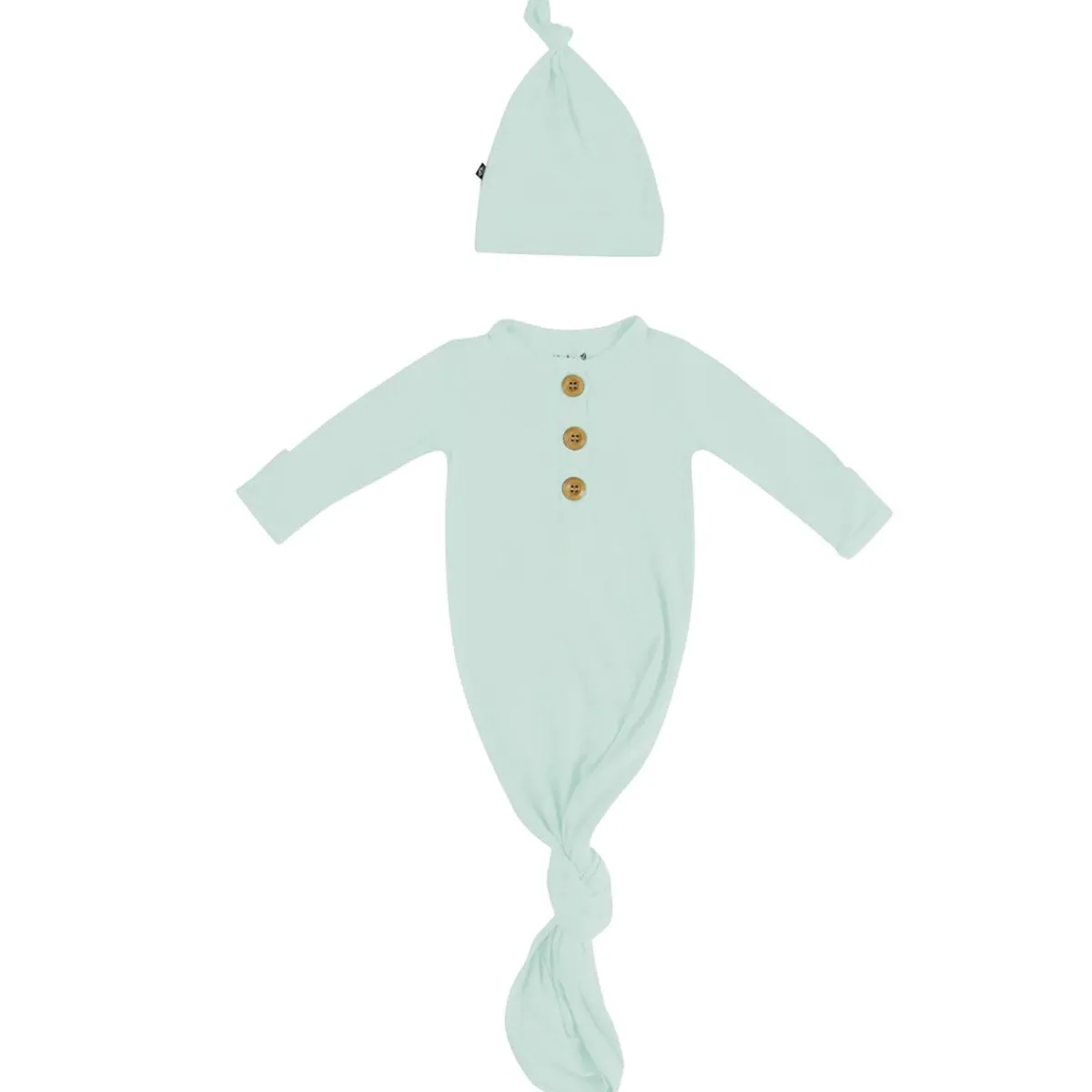 Nightgowns-Kyte Baby Knotted Gown & Hat