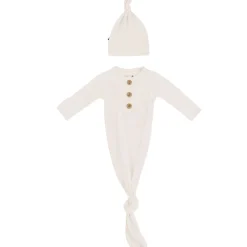 Nightgowns-Kyte Baby Knotted Gown & Hat