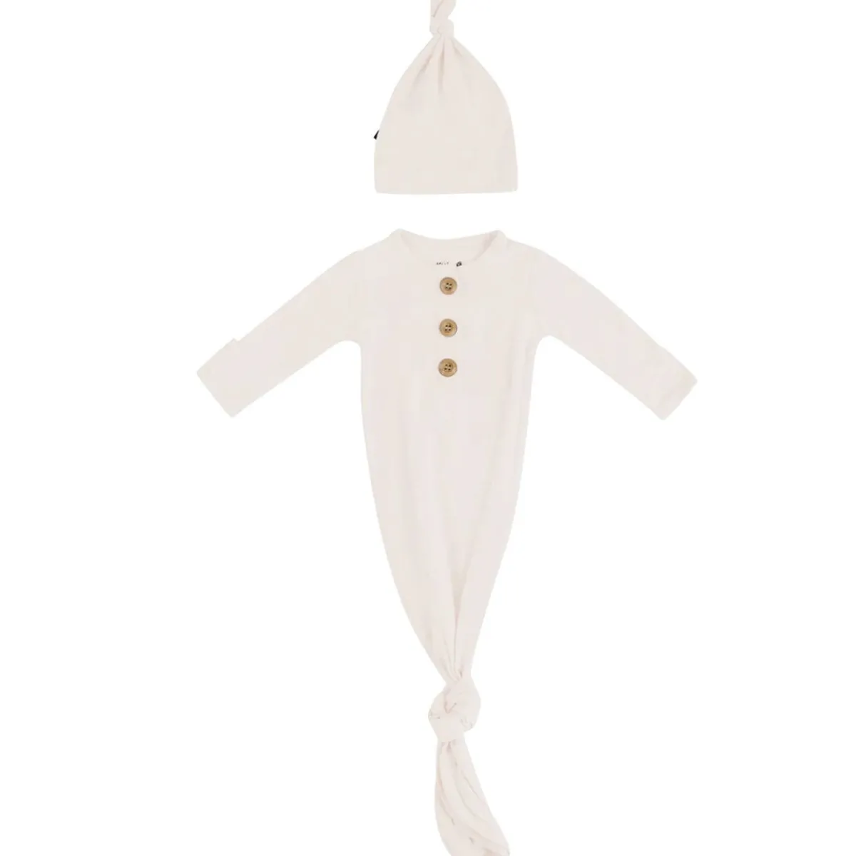 Nightgowns-Kyte Baby Knotted Gown & Hat