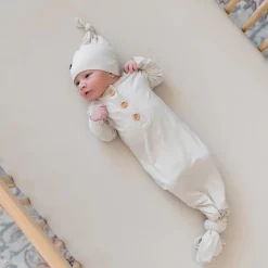 Nightgowns-Kyte Baby Knotted Gown & Hat