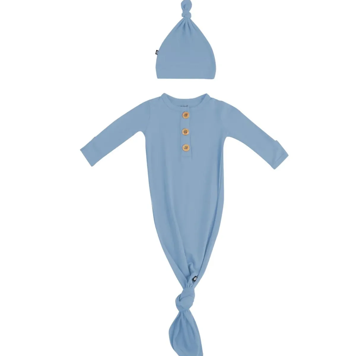 Nightgowns-Kyte Baby Knotted Gown & Hat