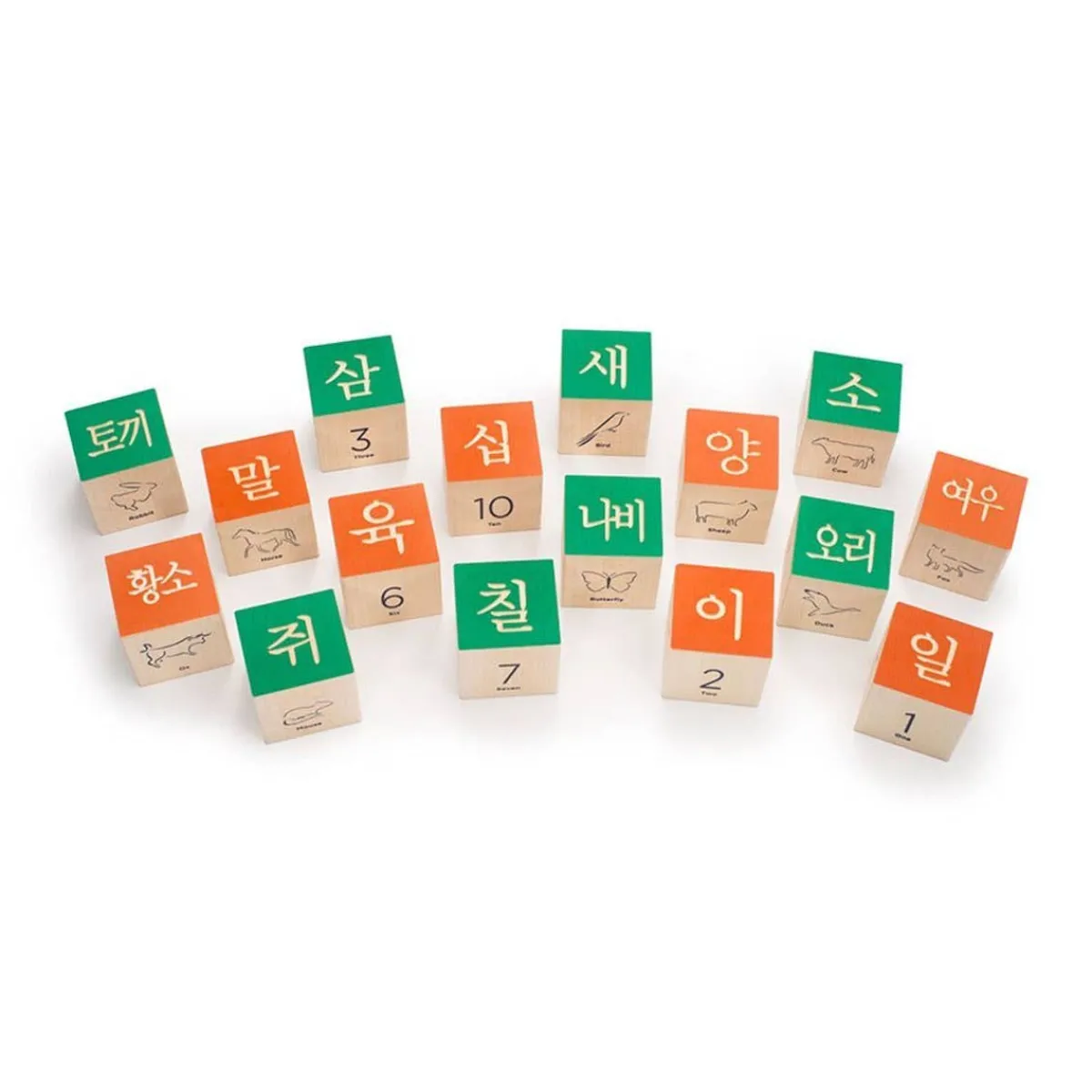 Wooden Toys|Blocks + Shape Sorters-Uncle Goose Korean Character Blocks