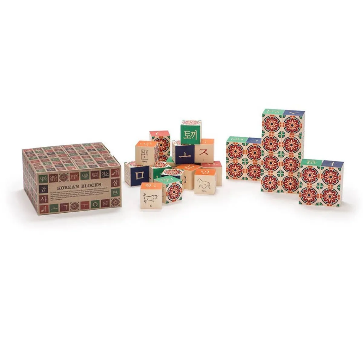 Wooden Toys|Blocks + Shape Sorters-Uncle Goose Korean Character Blocks