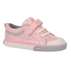 Velcro|Baby Sneakers-See Kai Run Kristin Shoes Pink Metallic