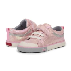Velcro|Baby Sneakers-See Kai Run Kristin Shoes Pink Metallic
