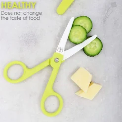Kids Utensils|Toddler Training Utensils-Bbluv Küt Ceramic Food Scissors