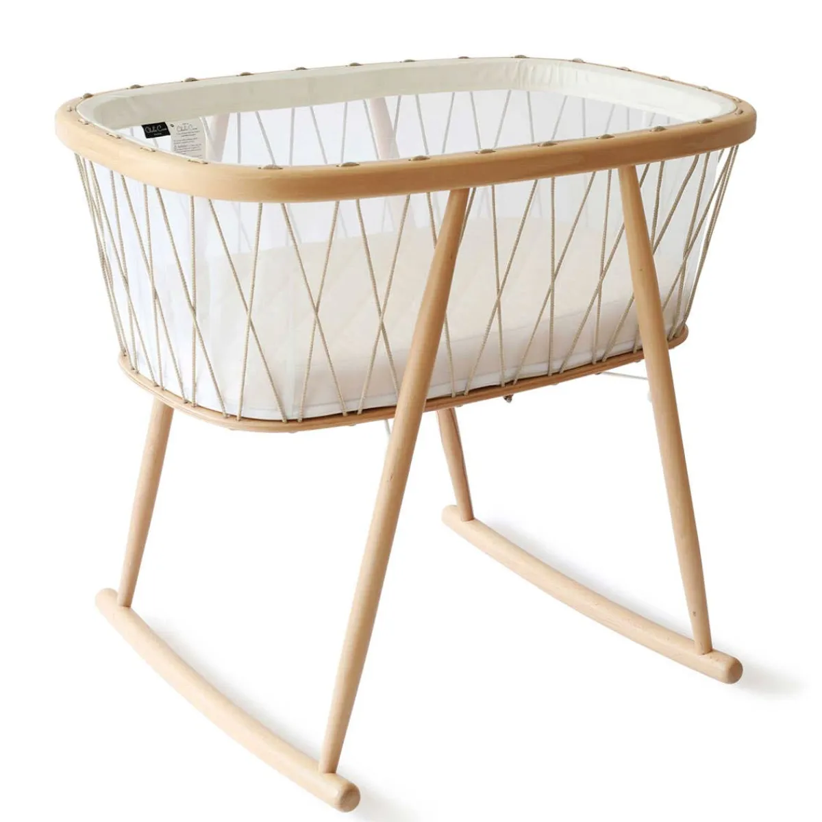 Bassinets-Charlie Crane KUMI Mesh Cocoon Bassinet