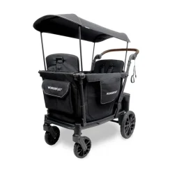 Wagons-WonderFold L2 Double Stroller Wagon Black
