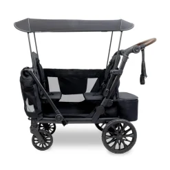 Wagons-WonderFold L2 Double Stroller Wagon Black