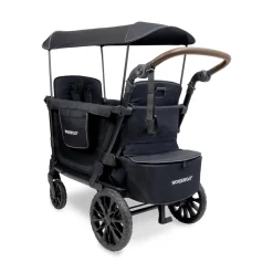 Wagons-WonderFold L2 Double Stroller Wagon Black