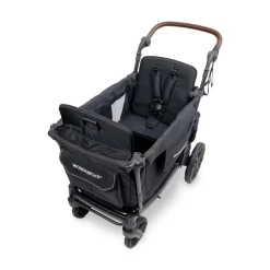 Wagons-WonderFold L2 Double Stroller Wagon Black