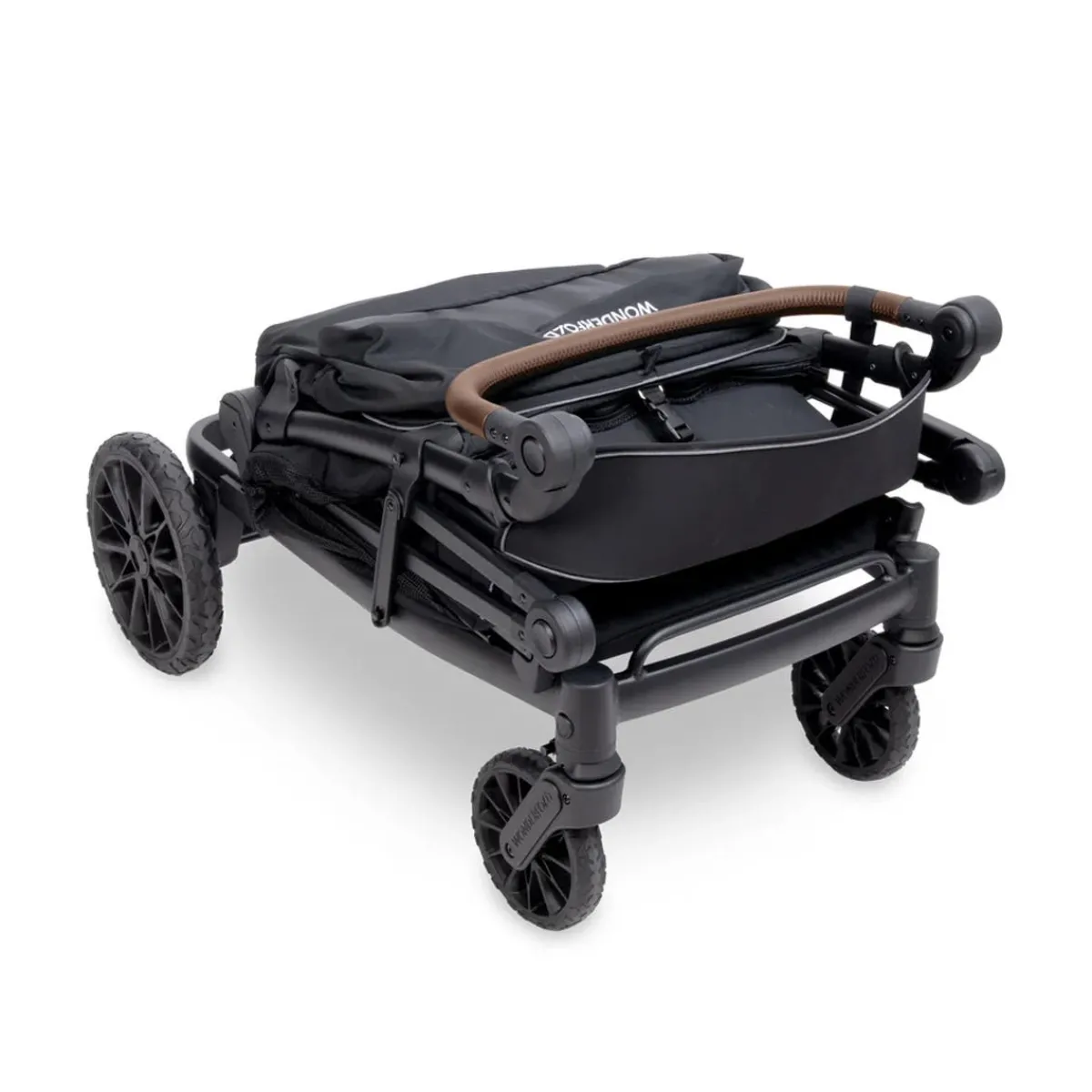 Wagons-WonderFold L4 Quad Stroller Wagon Black
