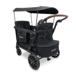 Wagons-WonderFold L4 Quad Stroller Wagon Black