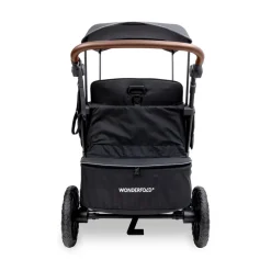 Wagons-WonderFold L4 Quad Stroller Wagon Black