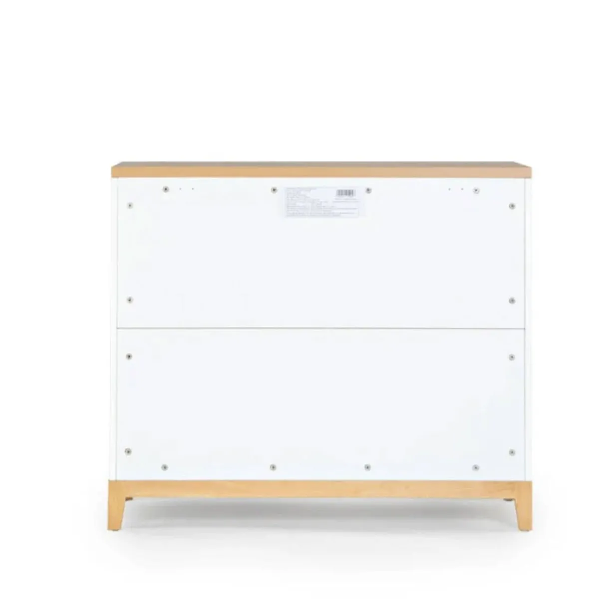 Dressers-dadada Lala 3 Drawer Dresser White/Red Oak