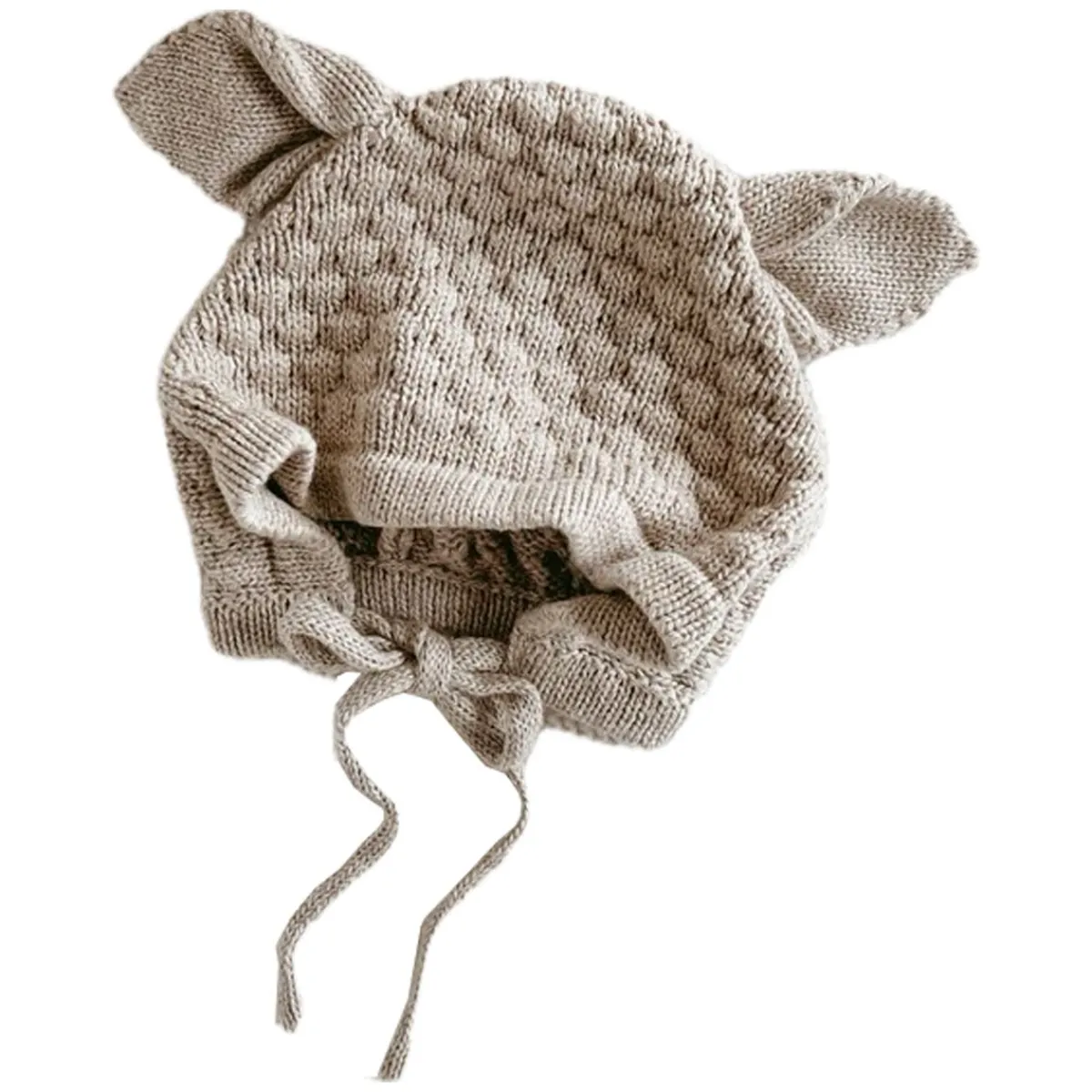 Winter Hats|Infant Hats-Blossom & Pear Lamb Knit Bonnet
