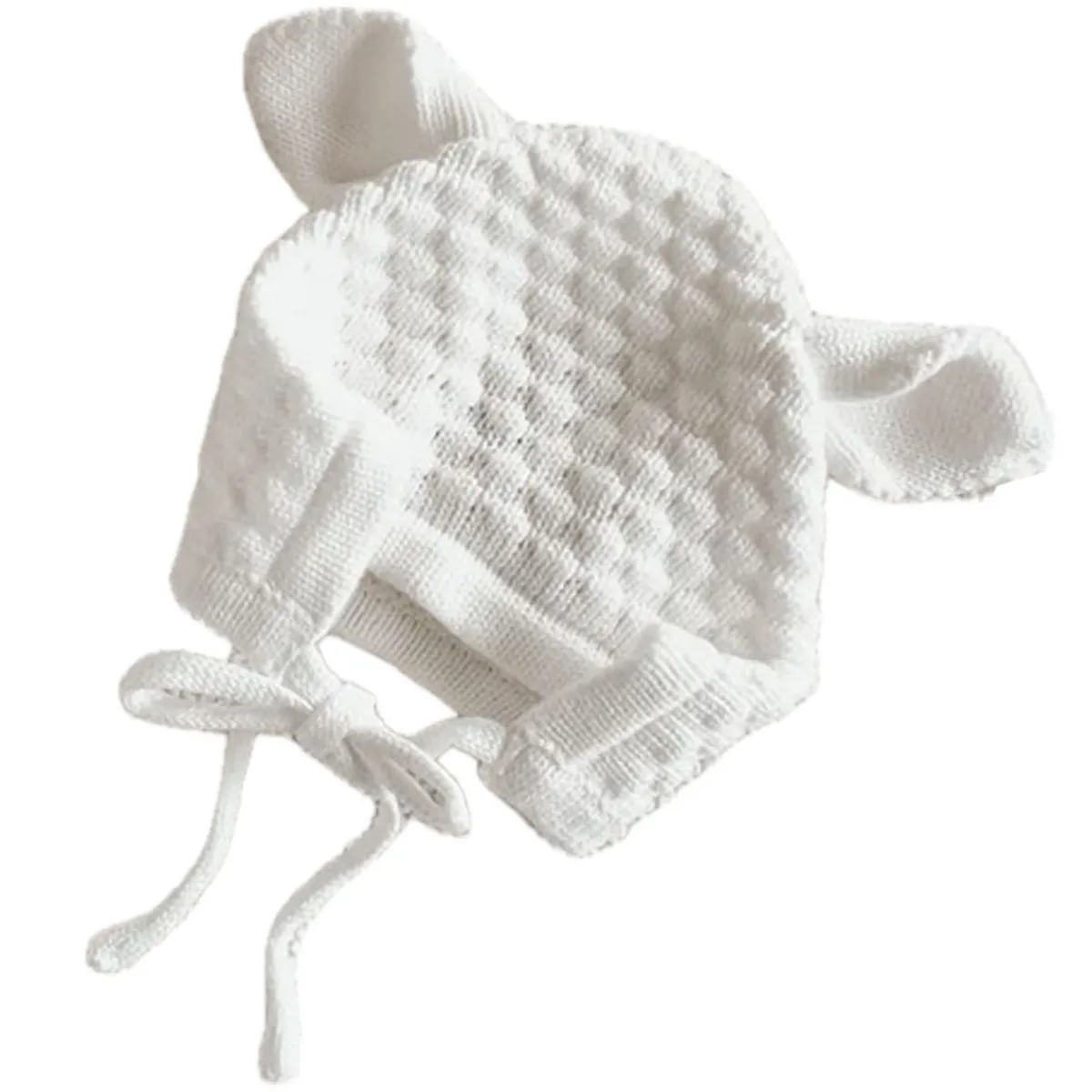 Winter Hats|Infant Hats-Blossom & Pear Lamb Knit Bonnet