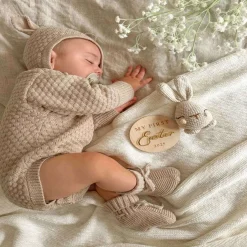 Rompers-Blossom & Pear Lamb Long Sleeve Knit Romper
