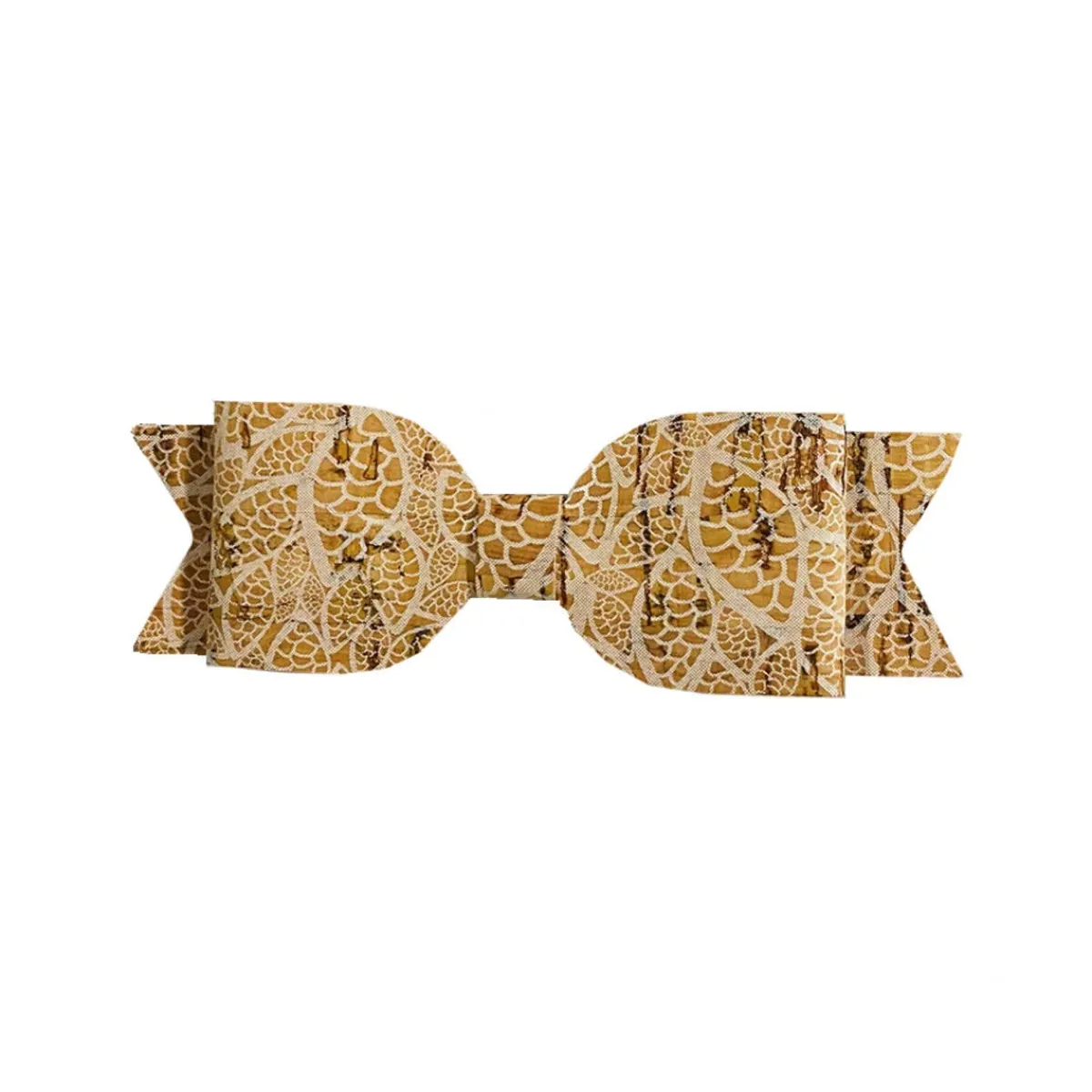 Hair Accessories-Peekabloom Baby Large Cork Bow Alligator Clip