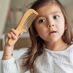Baby Brushes + Combs-Green Sprouts Learning Brush & Comb Natural