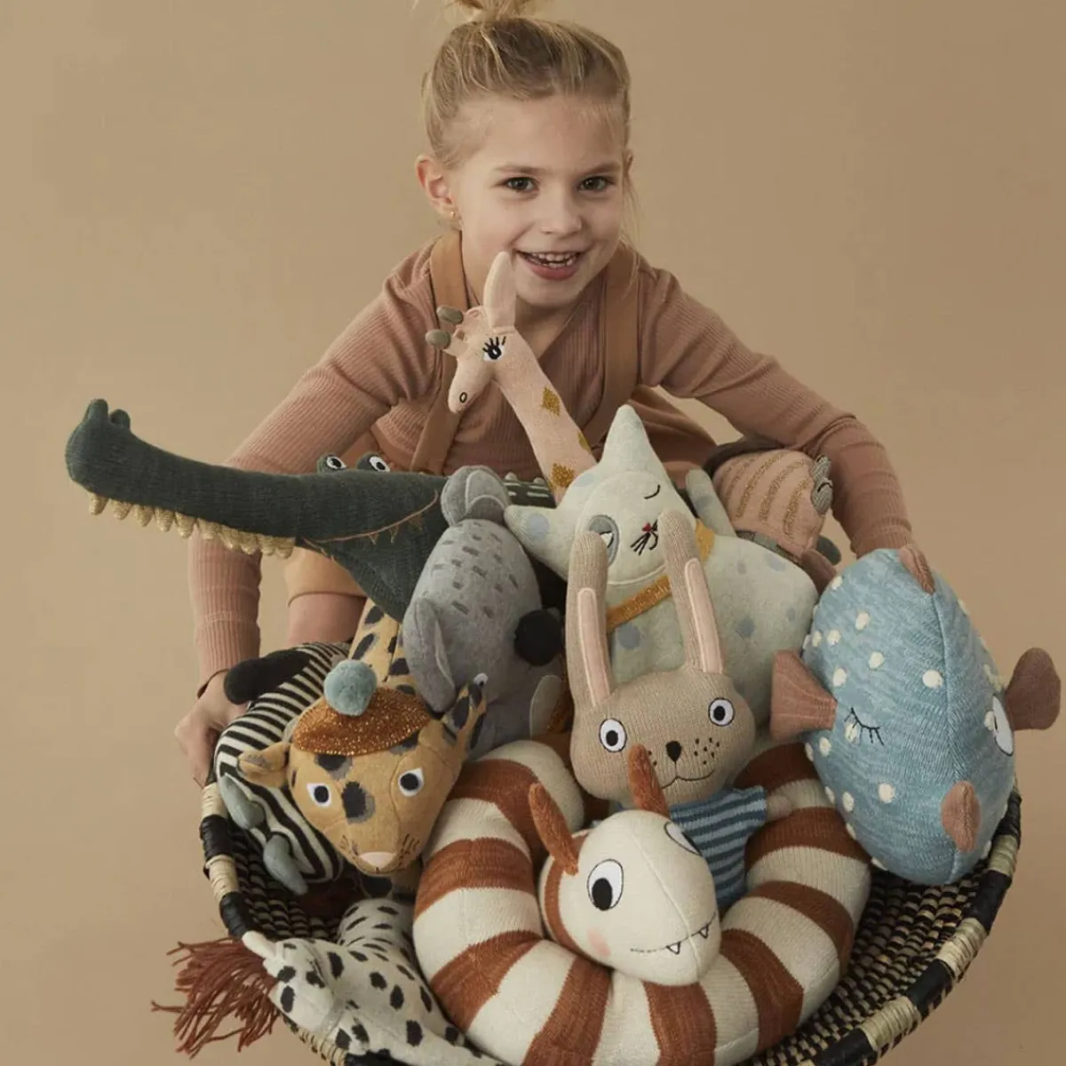 Plush Animals-OYOY Leo Larva Figure
