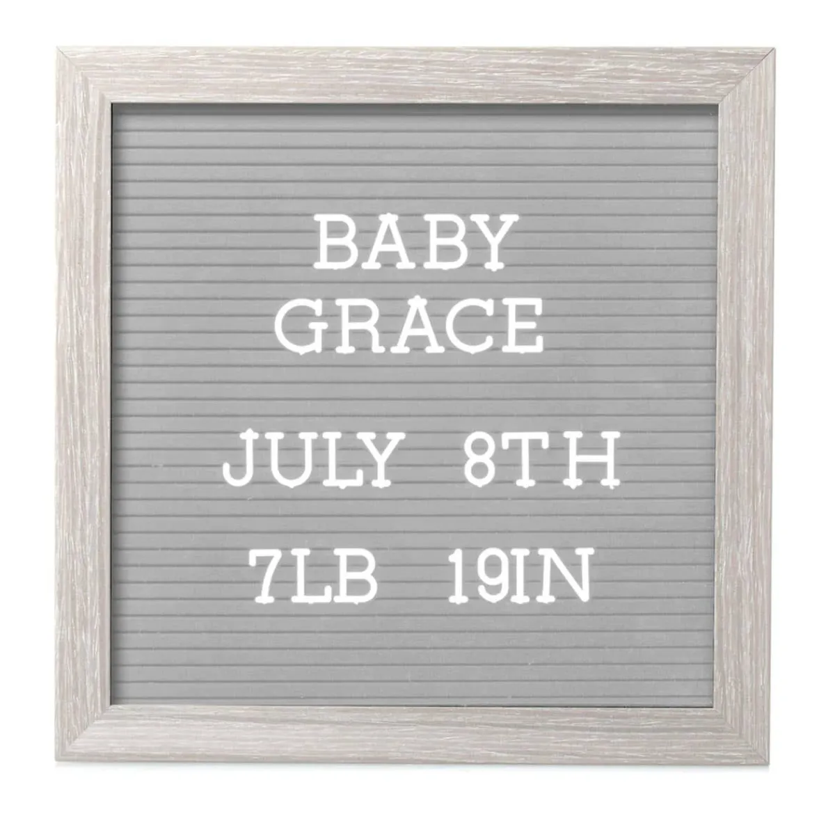 Decorative Objects|Wall Decor-Pearhead Letterboard Set (Rustic Grey)
