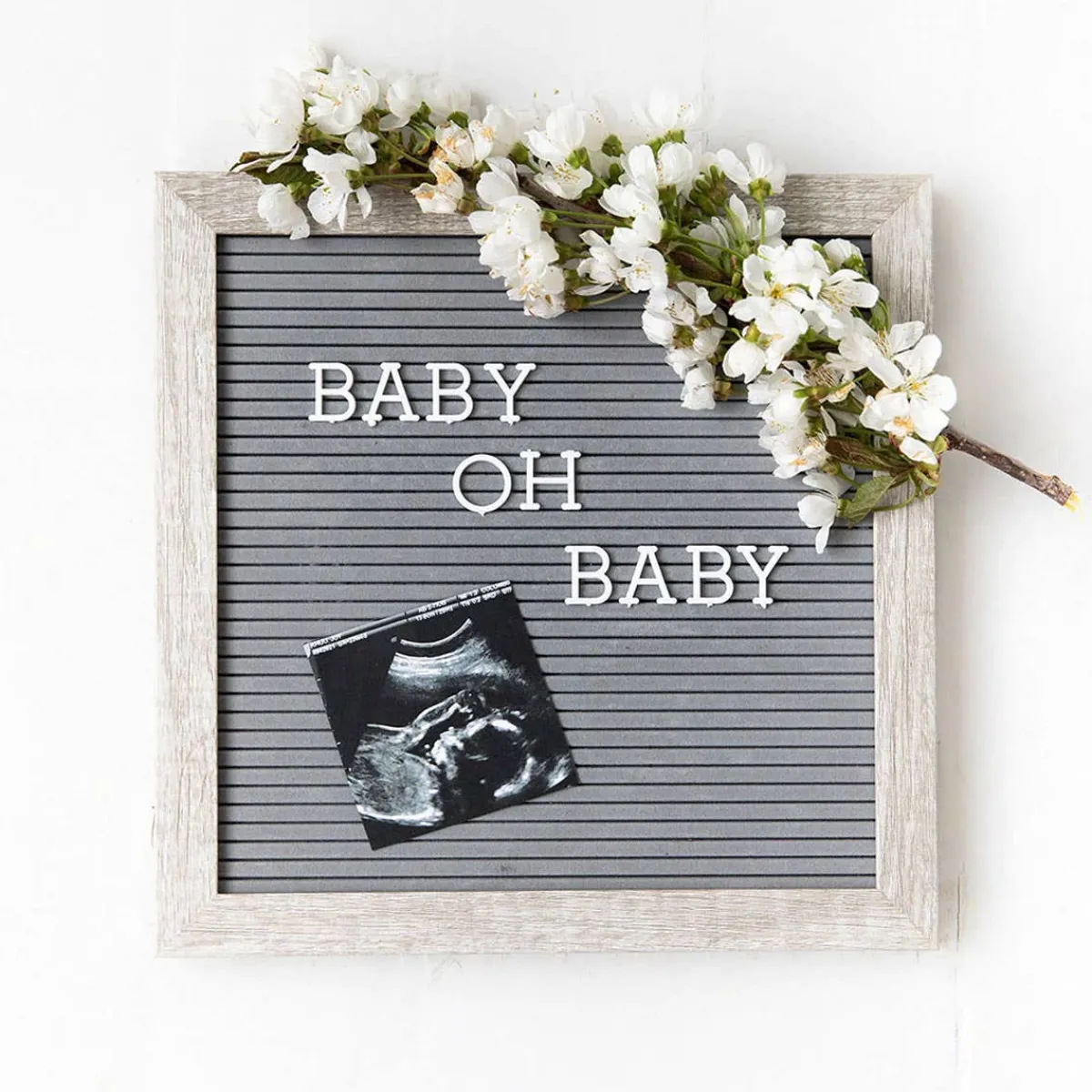 Decorative Objects|Wall Decor-Pearhead Letterboard Set (Rustic Grey)