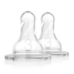 Nipples + Bottle Accessories-Dr. Brown's Level 3 Silicone Nipple (2 Pack)