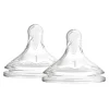 Nipples + Bottle Accessories-Dr. Brown's Level 1 Wide Neck Silicone Nipple (2 Pack)