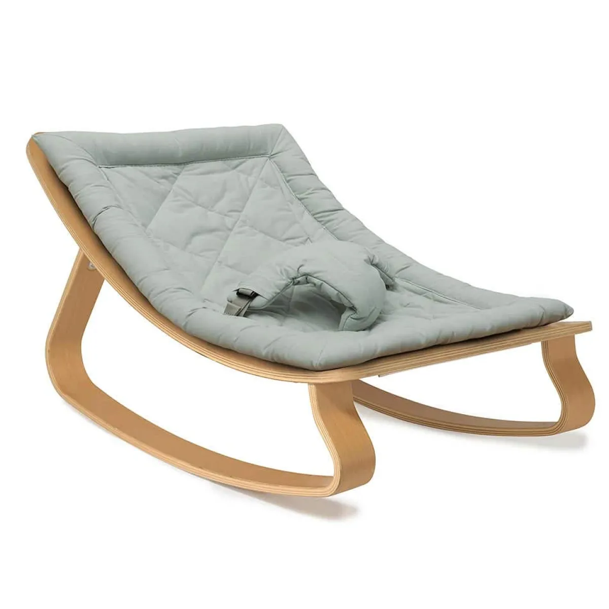Kids Sofas + Armchairs|Bouncers-Charlie Crane LEVO Beech Baby Rocker