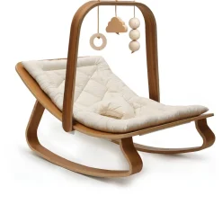 Bouncers-Charlie Crane LEVO Walnut Activity Arch
